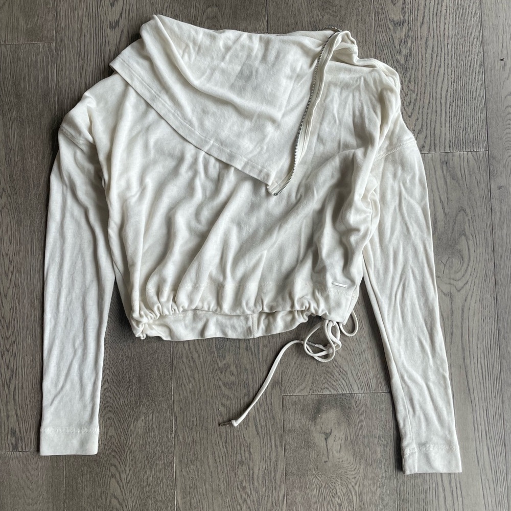 Diesel zip up cropped sweater